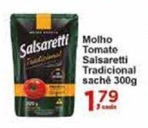 Molho Tomate Salsaretti Tradicional Sachê 300g