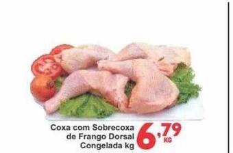 Rede Super Compras Coxa com sobrecoxa de frango dorsal congelada kg oferta