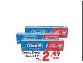 Creme dental oral-b 1.2.3