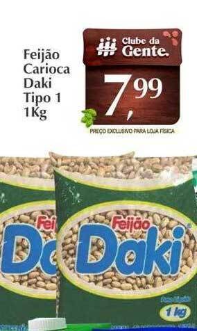 Feijão carioca daki tipo 1