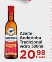 Rossi Supermercado Azeite Andorinha tradicional vidro 500ml oferta