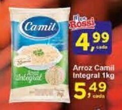 Rossi Supermercado Arroz Camil Integral 1kg oferta