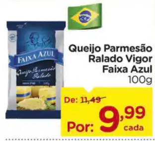 Queijo Parmesao Ralado Vigor Faixa Azul 100g