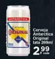 Rossi Supermercado Cerveja Antarctica Original lata 269ml oferta