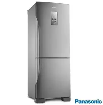 Pão de Açúcar Refrigerador bottom freezer panasonic de 02 portas frost free com 425 litros e painel easy touch aço escovado - bb53 - 110v oferta