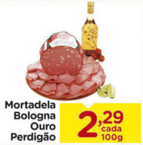 Carrefour Mortadela Bologna ouro Perdigao 100g oferta