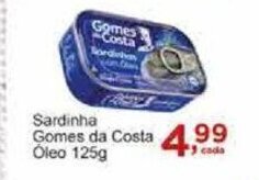 Rossi Supermercado Sardinha Gomes da Costa Óleo 125g oferta