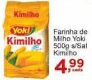 Rossi Supermercado Farinha de Milho Yoki 500g s/ sal Kimilho oferta