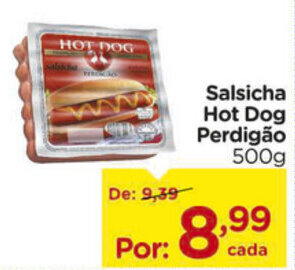 Carrefour Salsicha Hot Dog Perdigao 500g oferta