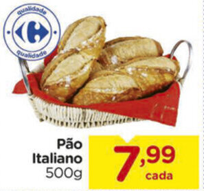 Carrefour Pao Italiano 500g oferta