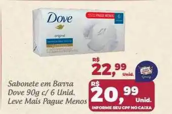 Semar Supermercado Sabonete em barre dove oferta