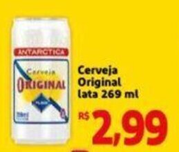 Extra Supermercado Cerveja Original lata 269ml oferta