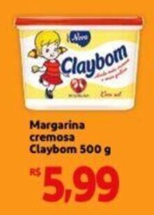 Extra Supermercado Margarina Cremosa Claybom 500g oferta