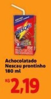 Extra Supermercado Achocolatado Nescau Protinho 180ml oferta