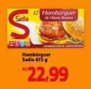 Extra Supermercado Hambúrguer Sadia 672g oferta