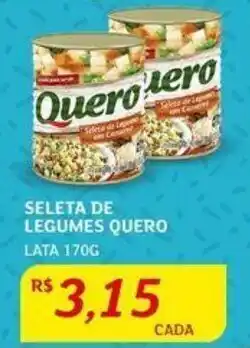 Assaí Atacadista Seleta de Legumes Quero lata 170g oferta