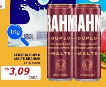 Assaí Atacadista Cerveja Duplo Malte Brahma 350ml oferta