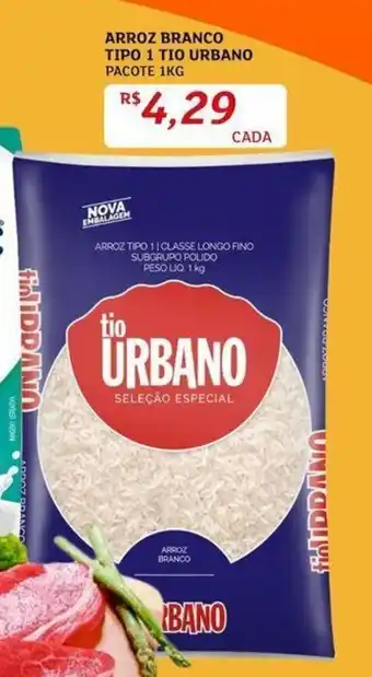 Assaí Atacadista Arroz Branco Tipo 1 Tio Urbano 1kg oferta