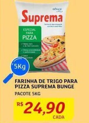 Farinha de trigo Para Pizza Suprema Bunge 5kg