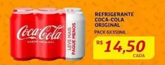 Assaí Atacadista Refrigerante Coca Cola Original 6x350ml oferta