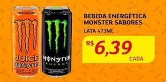 Assaí Atacadista Bebida Energética Monster Sabores 473ml oferta