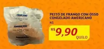 Assaí Atacadista Peito de Frango Com Osso Congelado Americano 1kg oferta