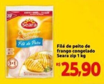 Extra Supermercado Filé de Peito de Frango Congelado Seara zip 1kg oferta