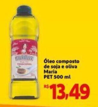 Extra Supermercado Óleo composto de soja e Oliva Maria Pet 500ml oferta