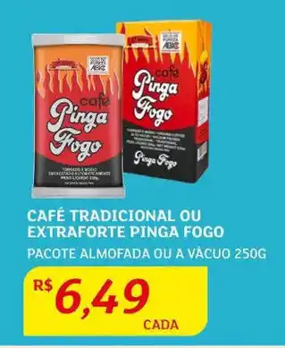 Assaí Atacadista Café Tradicional ou ExtraForte Pinga Fogo 250g oferta