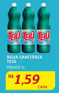 Água Sanitária Teiú 1L