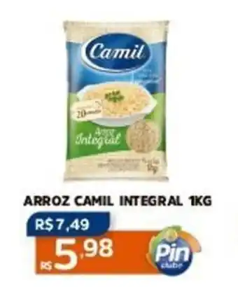 Pinheiro Supermercado Arroz Camil Integral 1kg oferta
