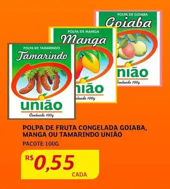 Assaí Atacadista Polpa de Fruta Congelada Goiaba, Manga ou Tamarindo União 100g oferta