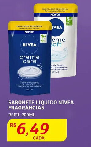 Assaí Atacadista Sabonete Líquido Nivea Frag. 200ml oferta