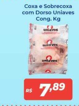 Atakarejo Coxa e sobrecoxa com dorso uniaves cong kg oferta