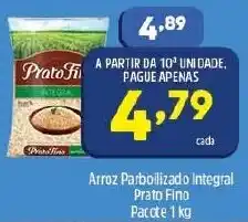 Arena Atacado Arroz Parboilizado Integral Prato Fino 1kg oferta