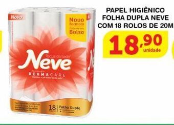 Roldão Papel higiênico neve oferta