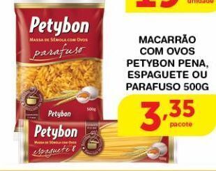 Roldão Macarrão com ovos petybon 500g oferta
