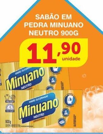 Roldão Sabão em pedra minuano neutro 900g oferta