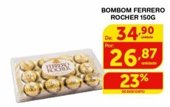 Bombom ferrero rocher 150g