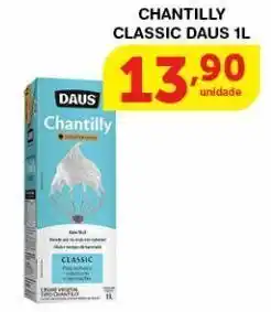 Roldão Chantilly classic daus 1lt oferta