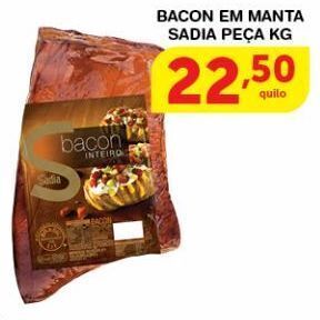 Roldão Bacon em manta sadia kg oferta