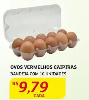 Assaí Atacadista Ovos Vermelhos Caipiras 10 unidades oferta