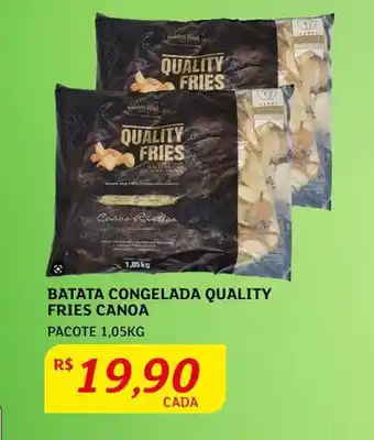 Batata Congelada Quality Fries Canoa 1.05kg