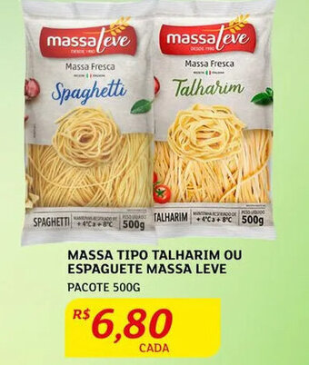 Assaí Atacadista Massa tipo Talharim ou Espaguete Massa Leve 500g oferta