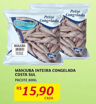 Assaí Atacadista Manjuba Inteira Congelada Costa Sul 800g oferta