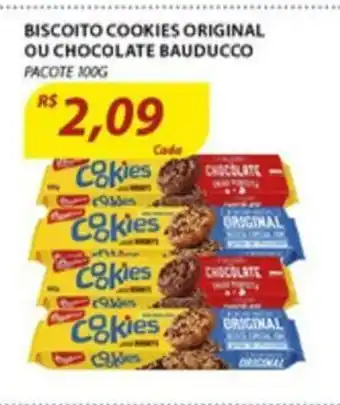 Assaí Atacadista Biscoito Cookies Original ou Chocolate Bauducco 300g oferta