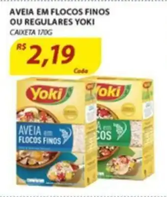 Assaí Atacadista Aveia em Flocos Finos ou Regular Yoki 170g oferta