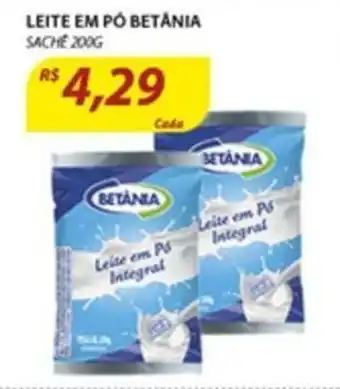 Assaí Atacadista Leite em po Betania 200g oferta