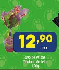 Ovo de Pascoa Tiquinho Ao Leite 120g