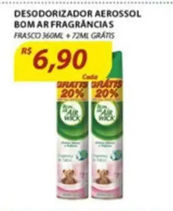 Assaí Atacadista Desodorizador Aerosol Bom Ar Fragrancias 360ml oferta